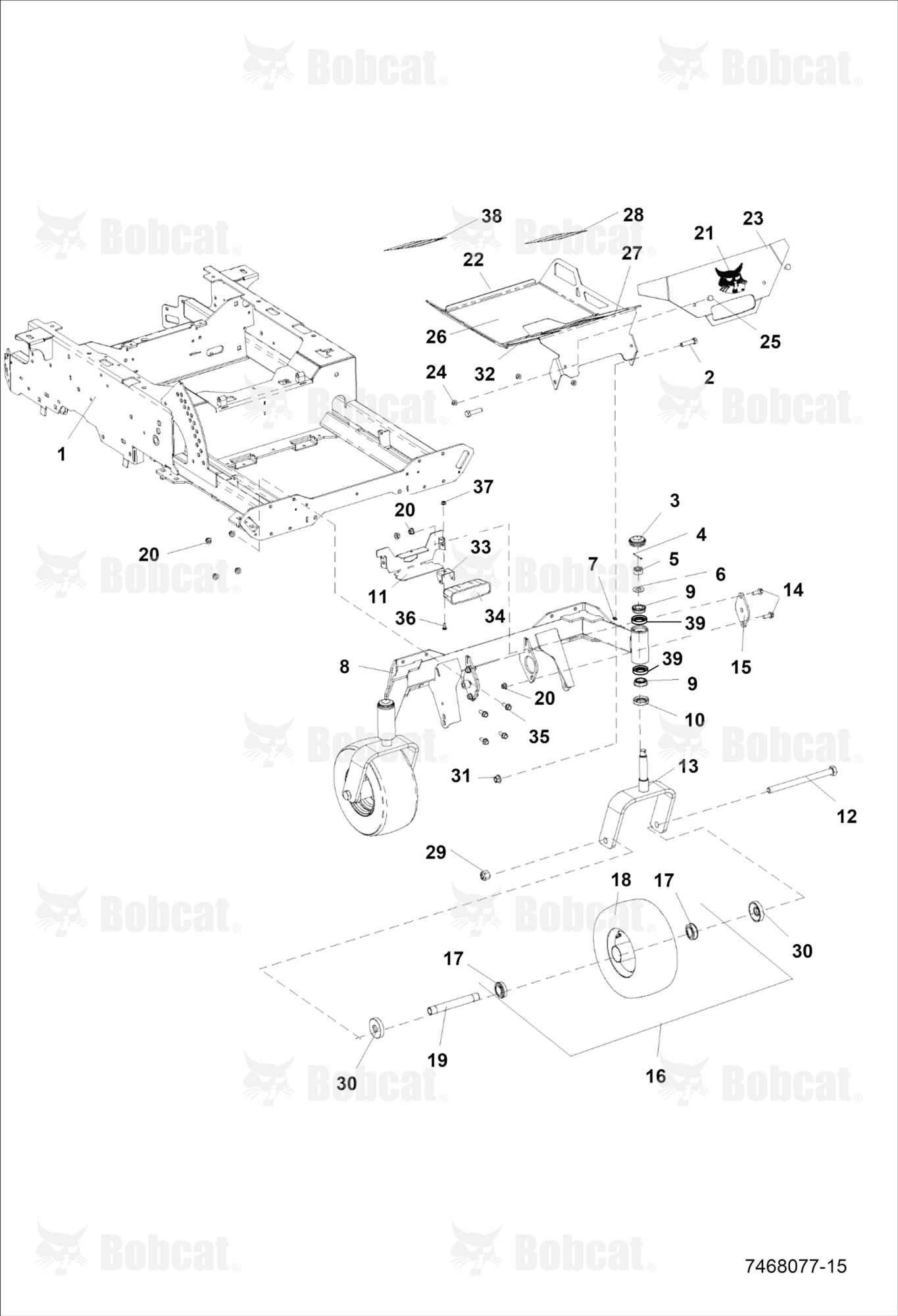 Footplate & Caster Assembly