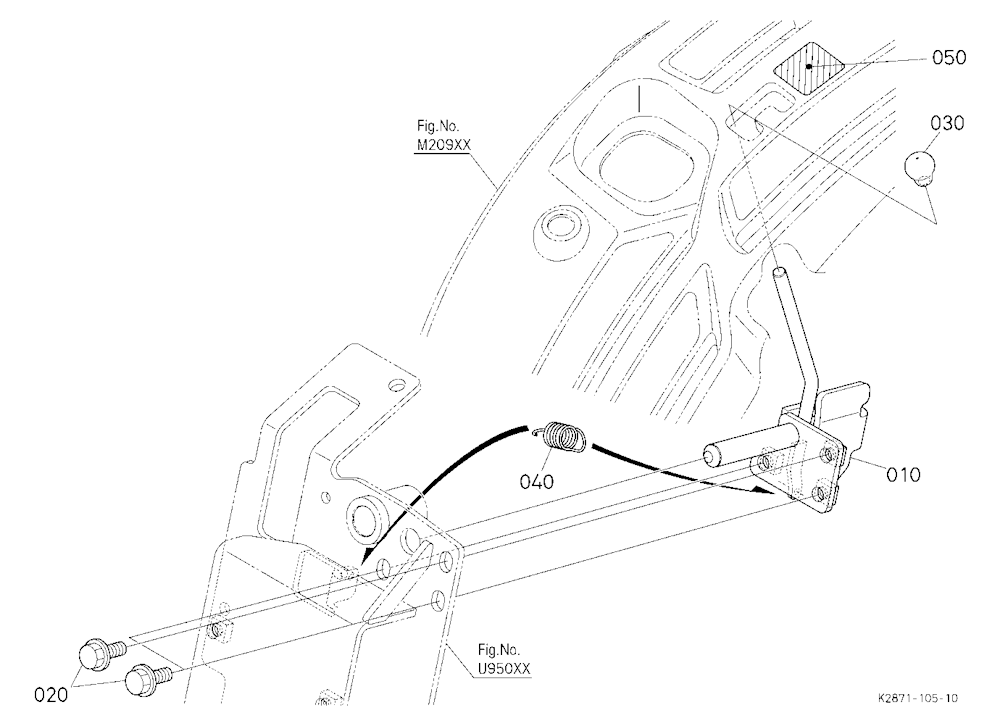 Front Control Valve Kit (Lock Lever) [Option]