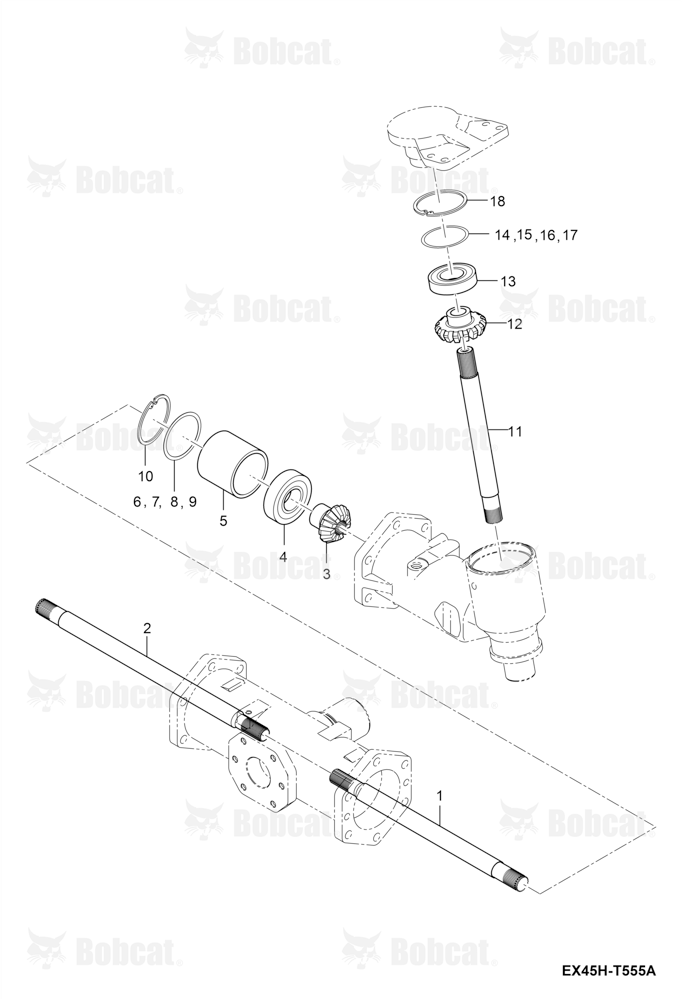 Bevel Gear Shaft Group