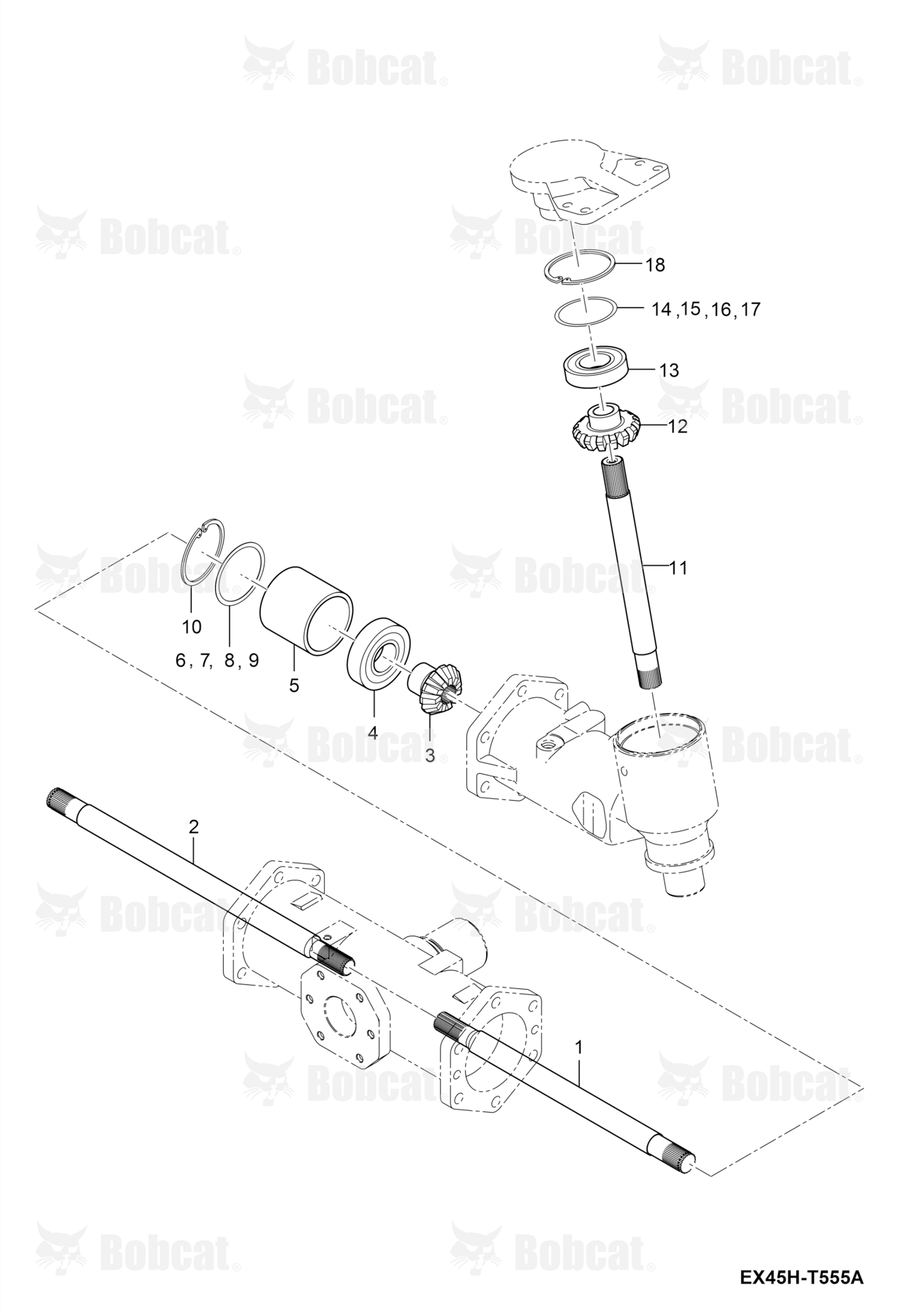 Bevel Gear Shaft Group