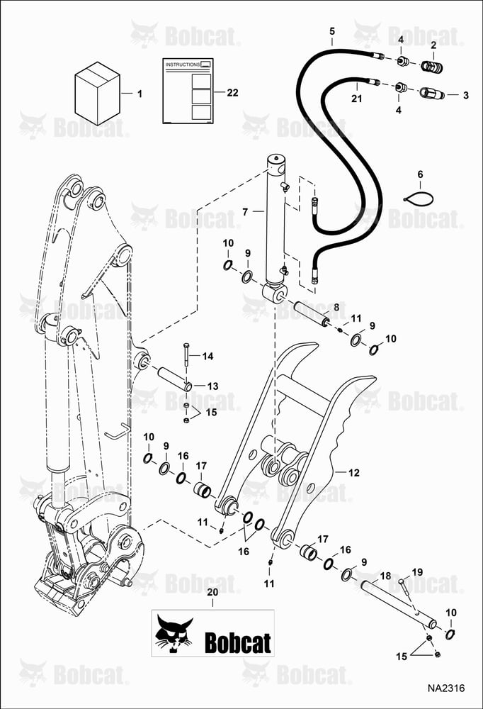 Clamp (Kit) (W/X-Change)  AFM100101 & Above