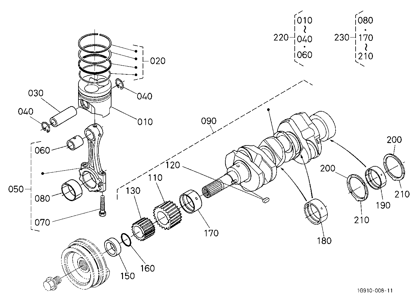 Piston And Crankshaft