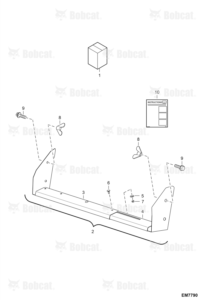 Bucket Shield Kit (for Road Use Italy) (850 mm) AE0J11001 & Above