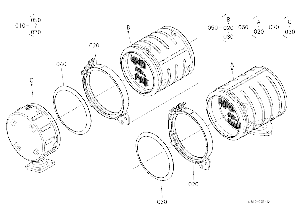 Diesel Particulate Filter Muffler [Component Parts