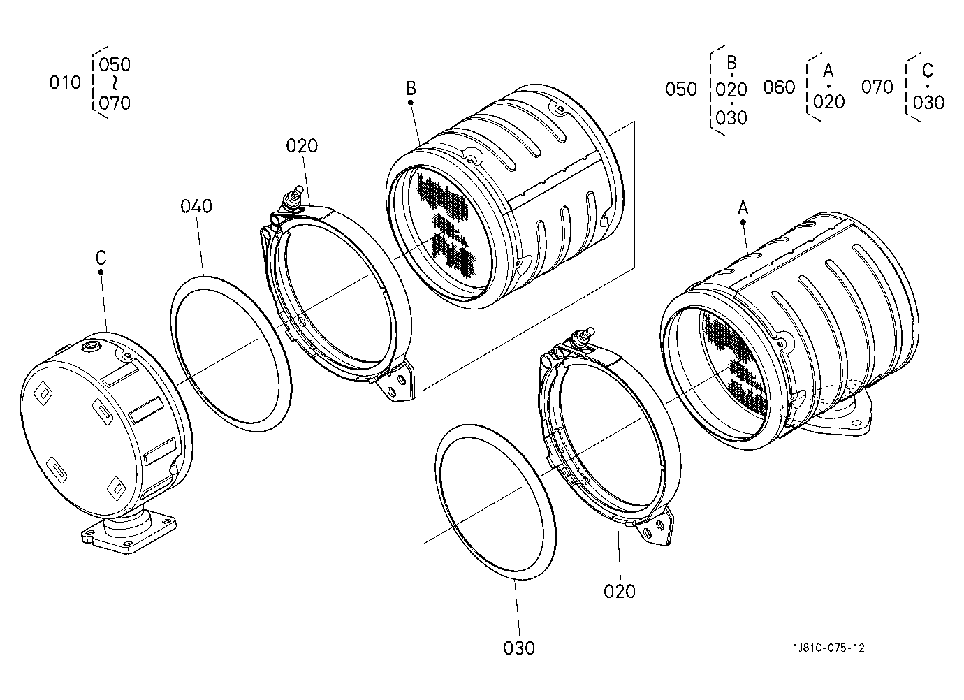 Diesel Particulate Filter Muffler [Component Parts