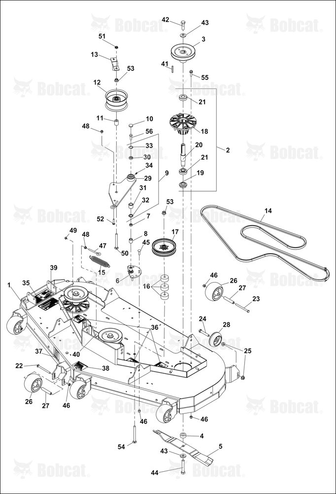 61" Side Deck ASSY