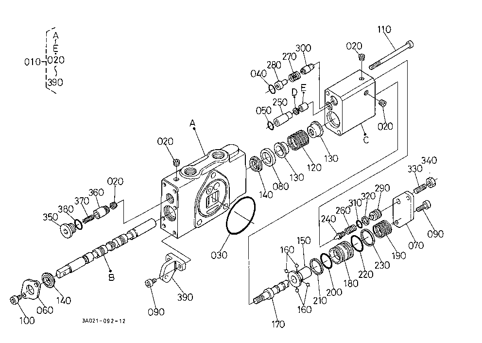 Auxiliary Control Valve (Scd)[Component Parts]