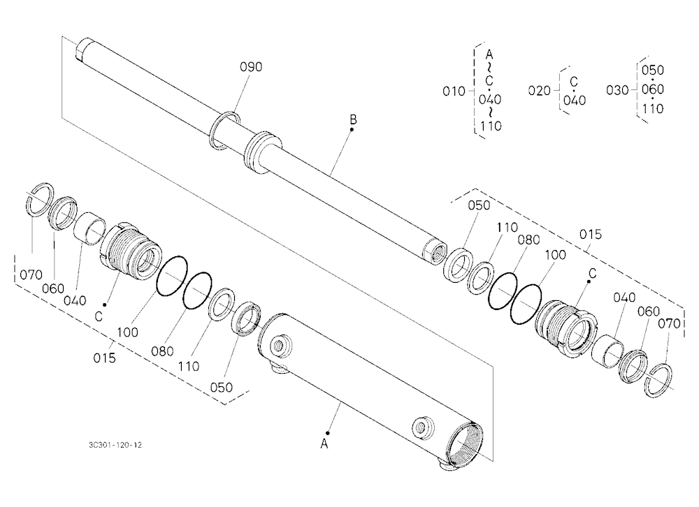 Steering Cylinder [Component Parts] [New]