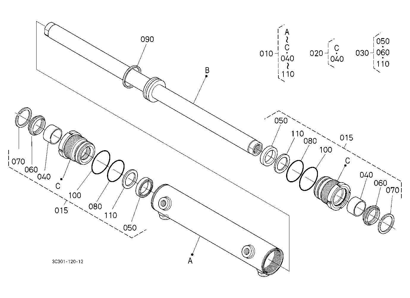 Steering Cylinder [Component Parts] [New]