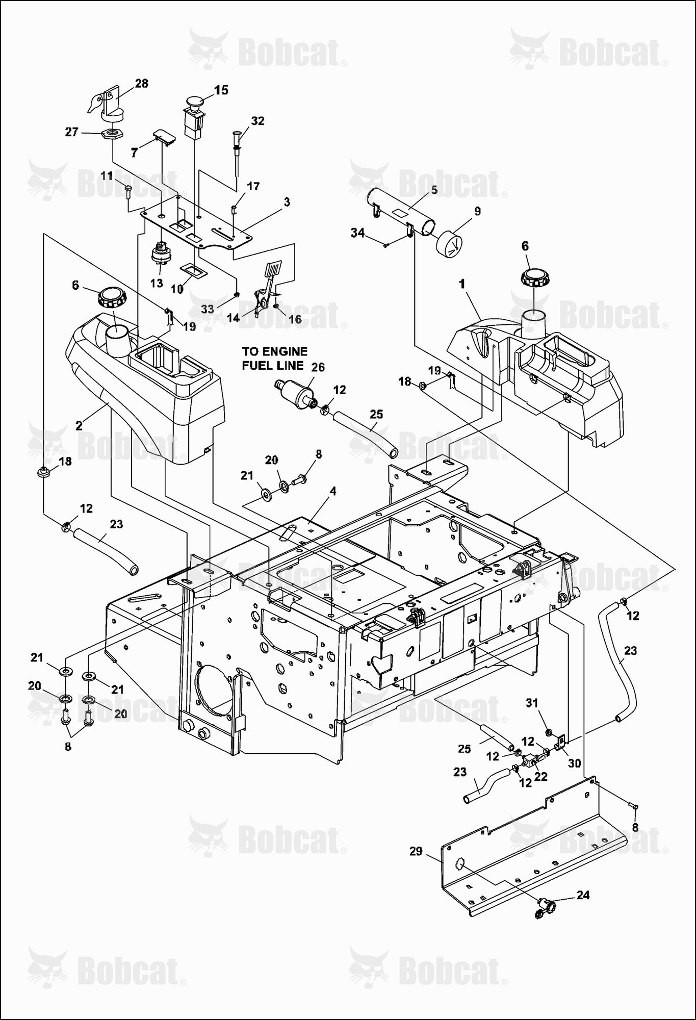 Fuel TANKS/CONTROL Panel