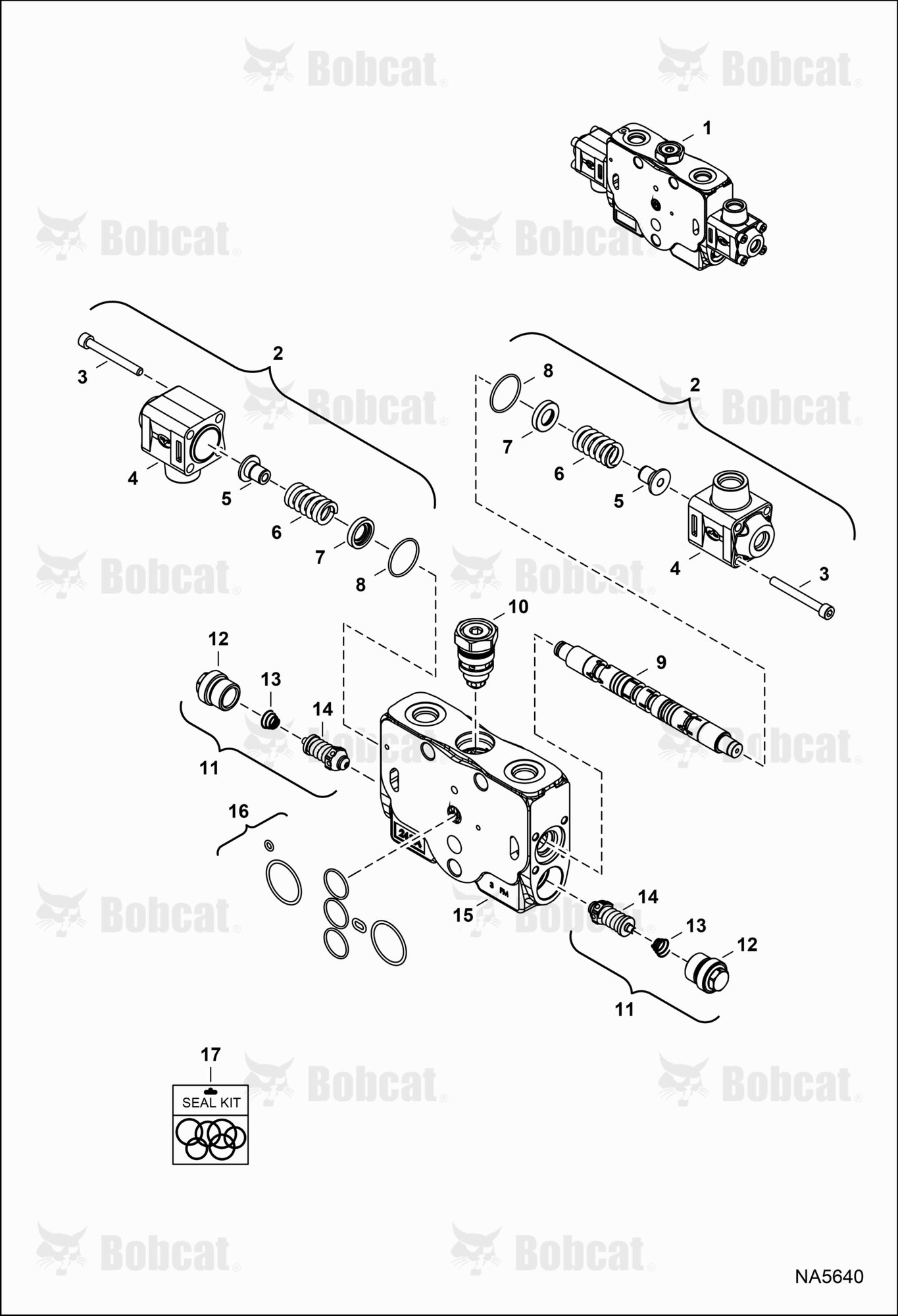 Hydraulic Control Valve (Boom Section)
