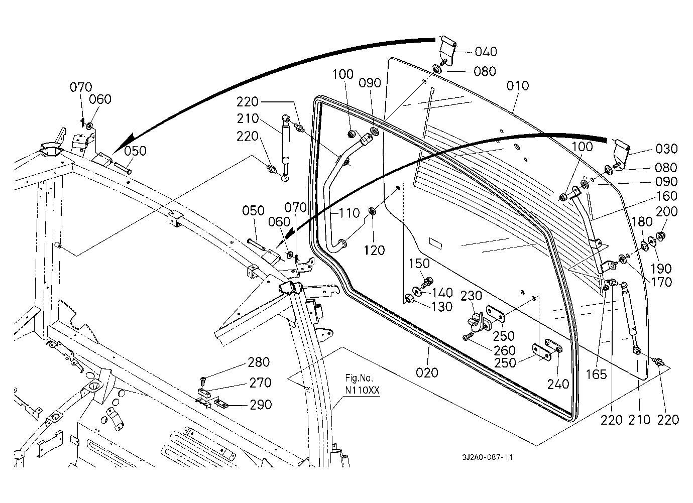 Hatch Back Glass