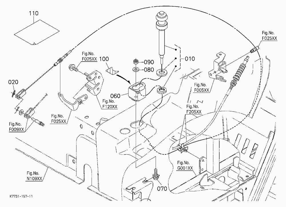 HAND THROTTLE KIT (W/G No.V5243) [OPTION]