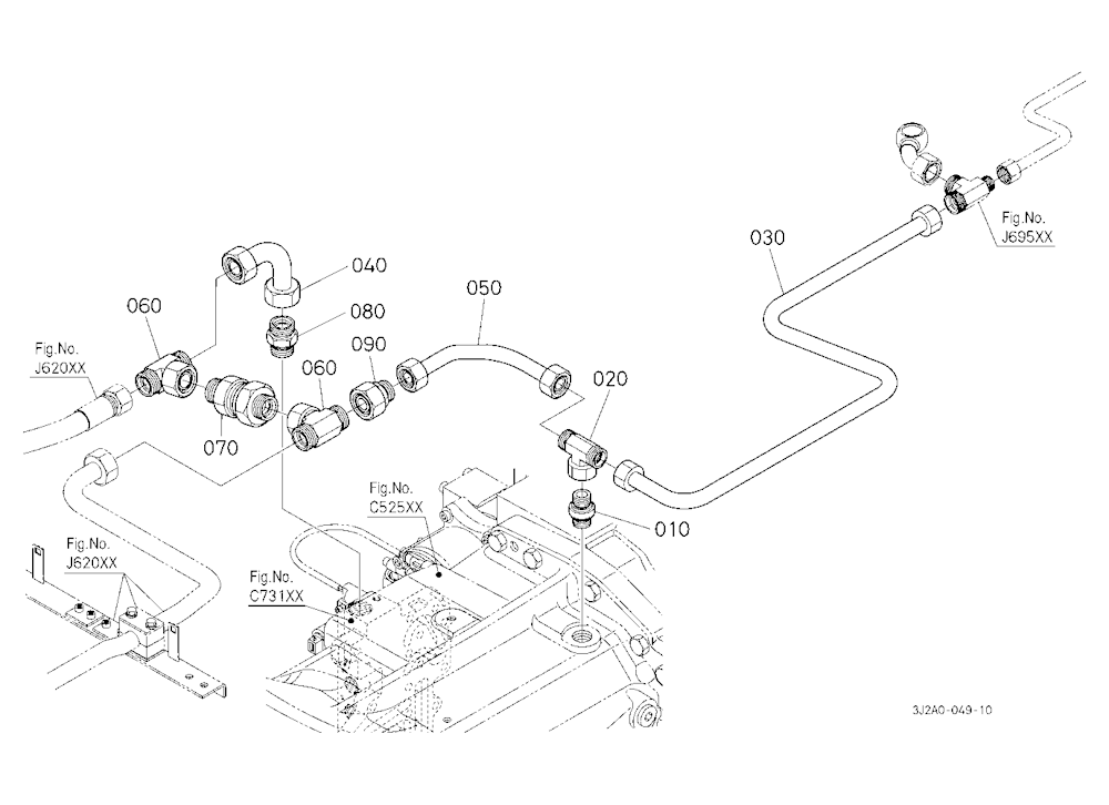 Hydraulic Oil Line (Oil Cooler/Rear)