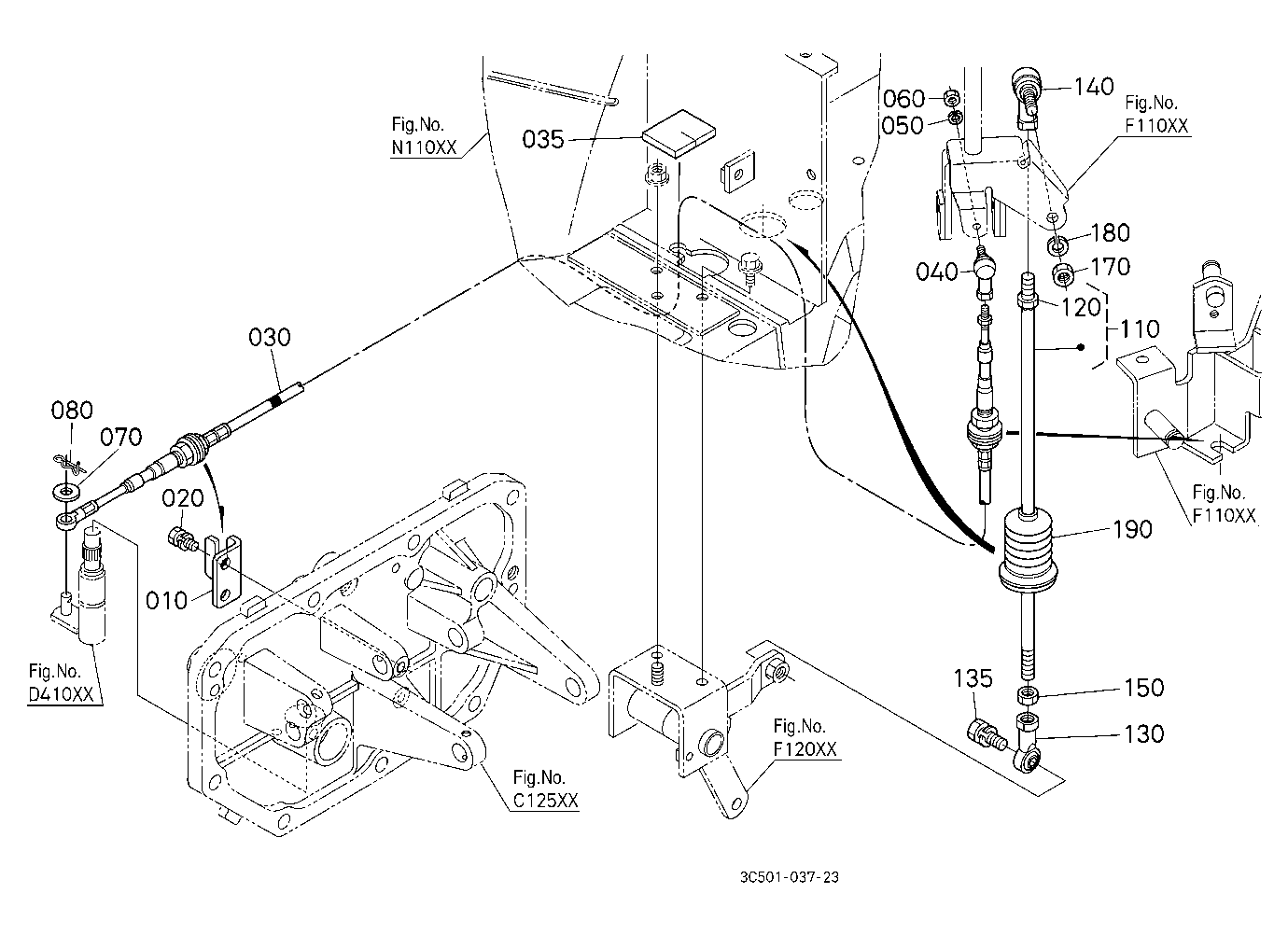 Main Gear Shift Rod