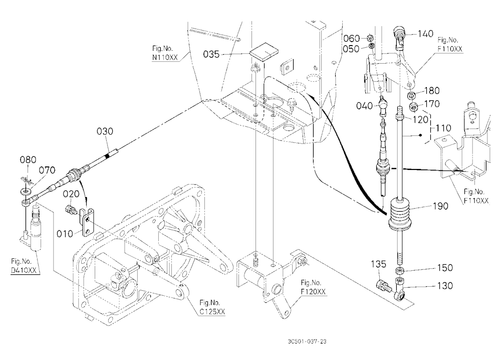 Main Gear Shift Rod