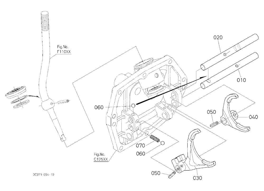 Main Gear Shift Fork