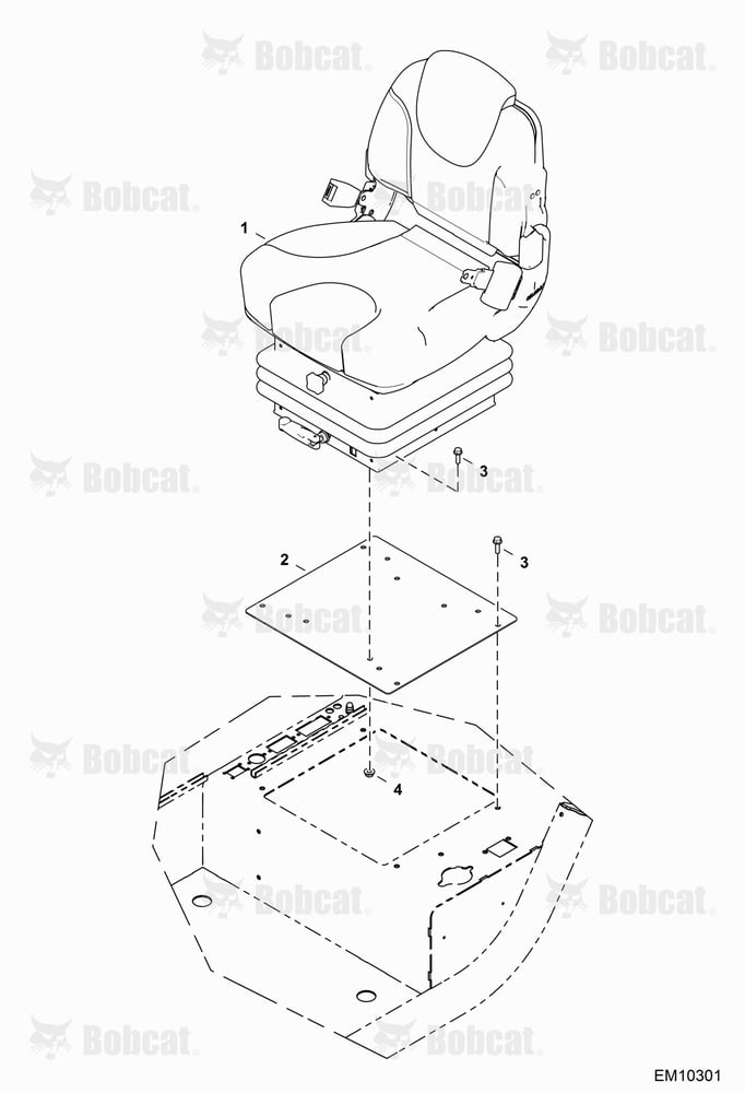 Operator Seat (Basic) (Mechanical Suspension)
