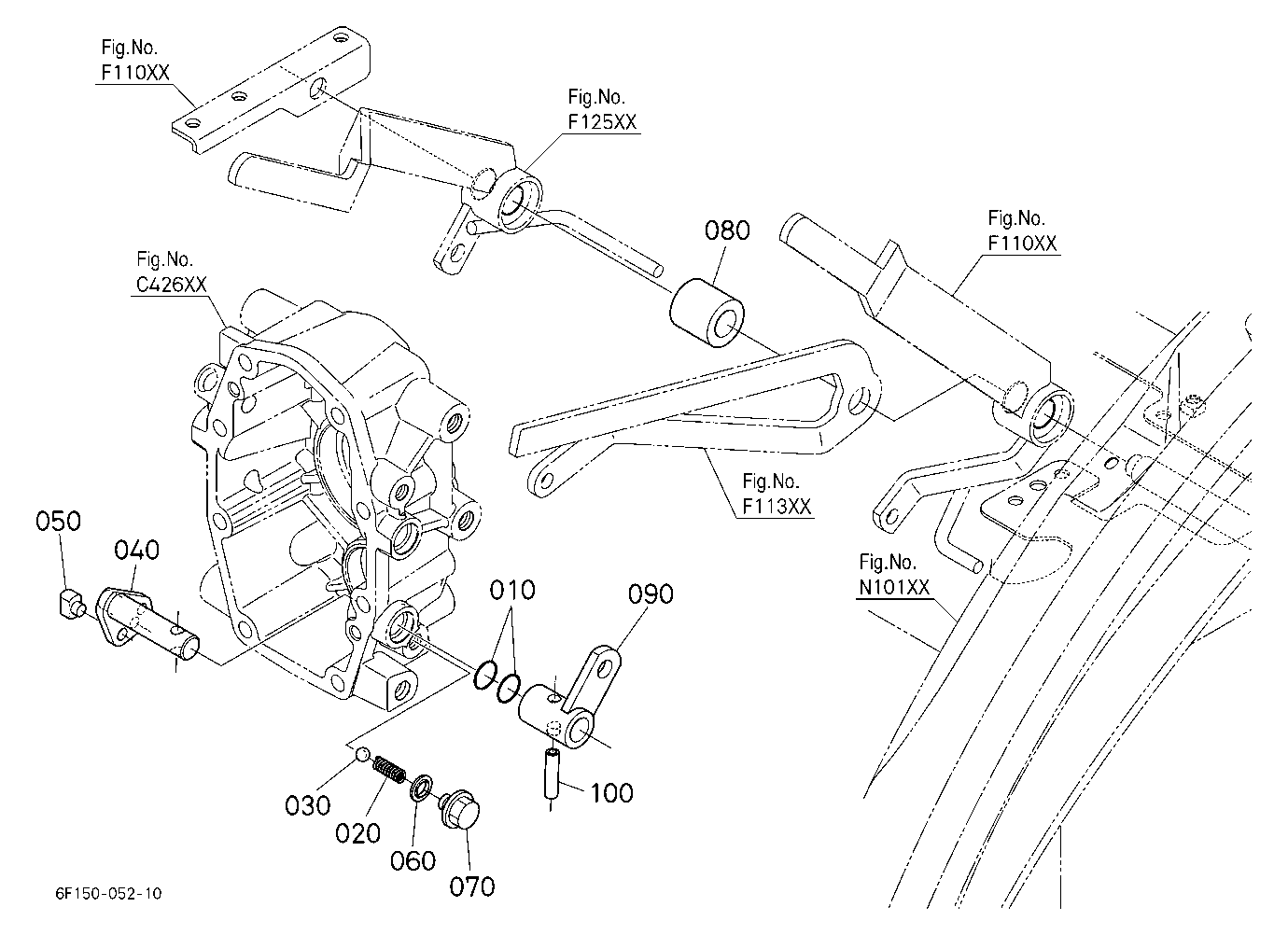 Mid Pto Gear Shift Lever