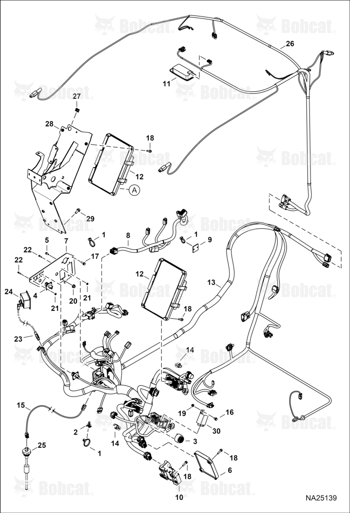 CAB Electrical Circuitry (Harnesses)  B55H11022 & Above, B69H11001 & Above