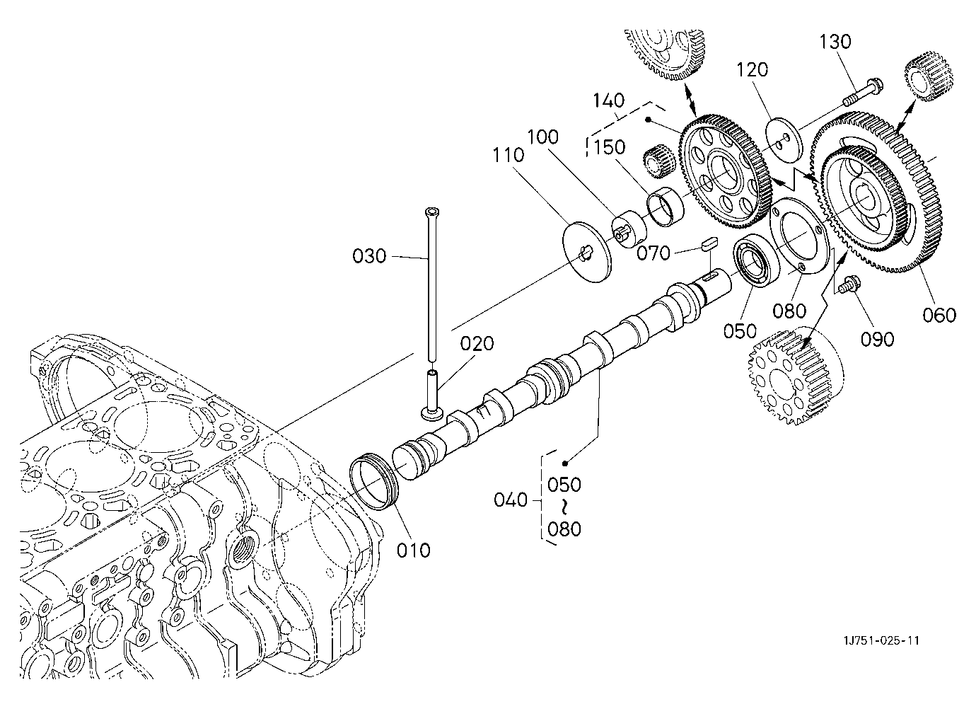 Camshaft And Idle Gear Shaft