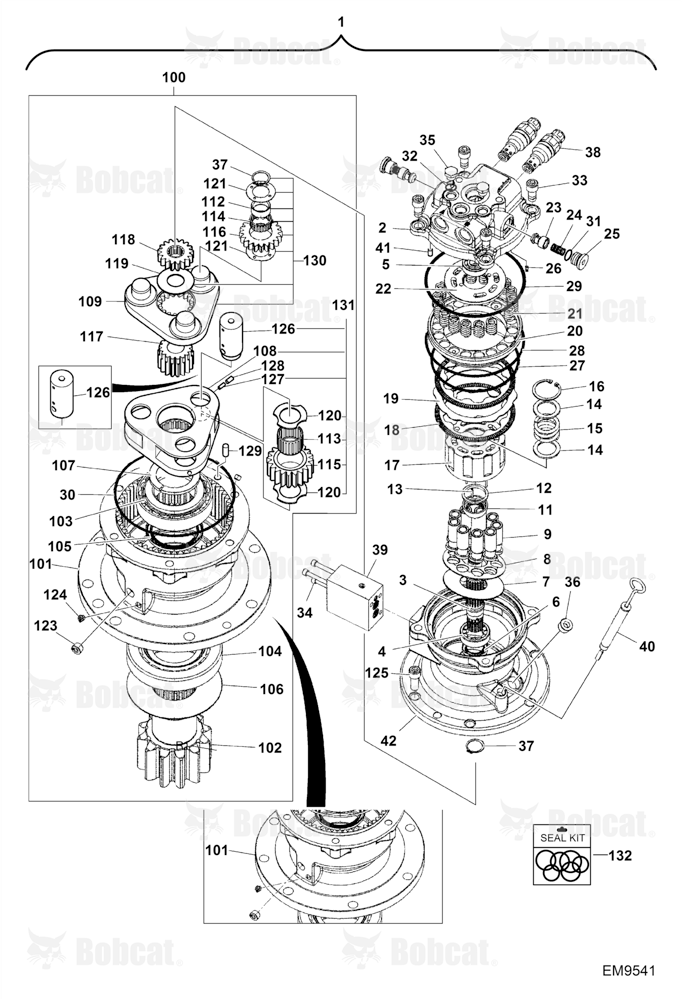 Slew Motor AETB11720 & Above, AET311720 & Above