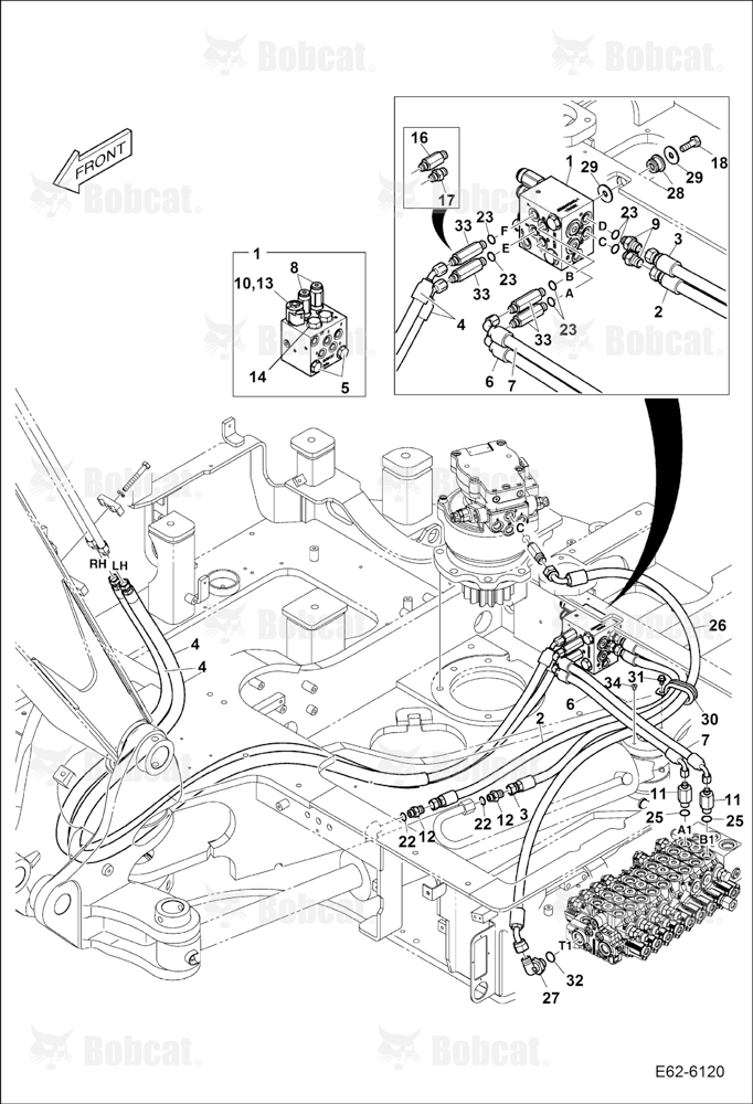 Hydraulic Circuitry (Slew Motor & Valve)