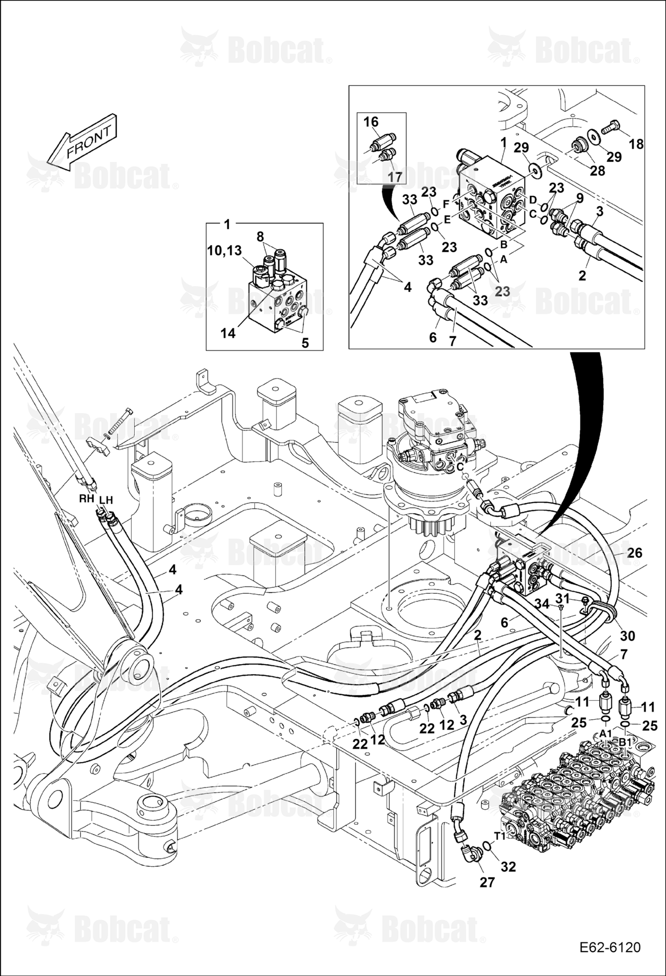 Hydraulic Circuitry (Slew Motor & Valve)