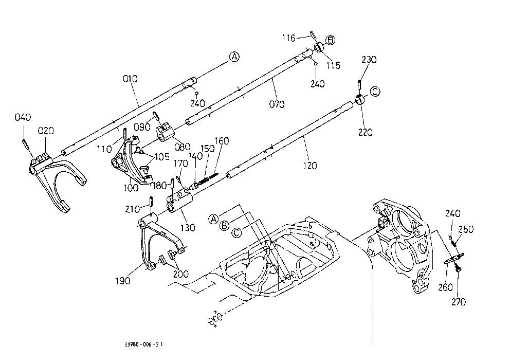 Main Gear Shift Fork (Synchro-Shuttle)