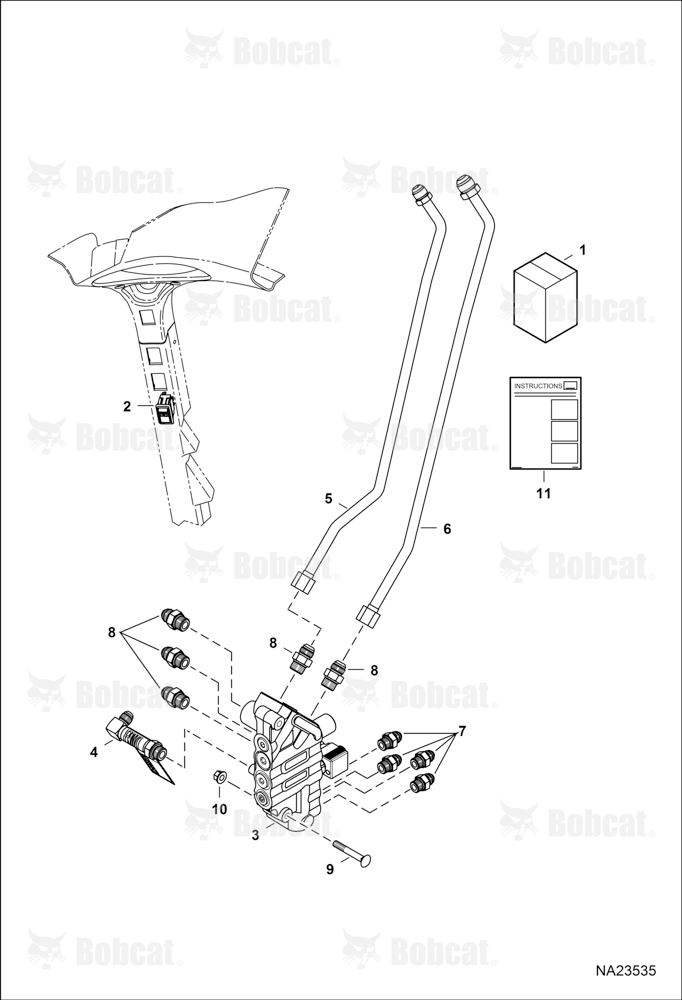 Bucket Position Valve Kit (Vert)