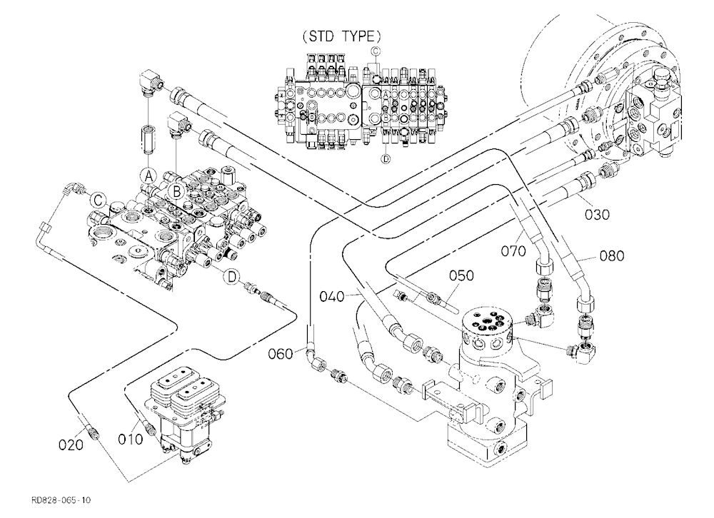 Oil Piping (Travel Rh)