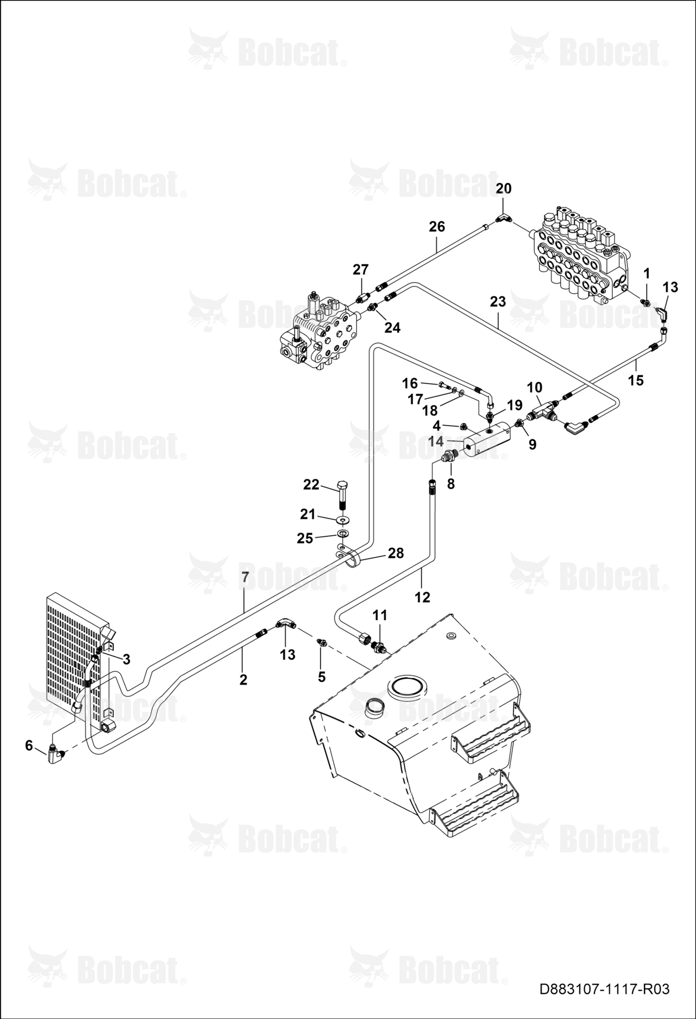 Leak Collection Block Circuit  B45111429 & Above