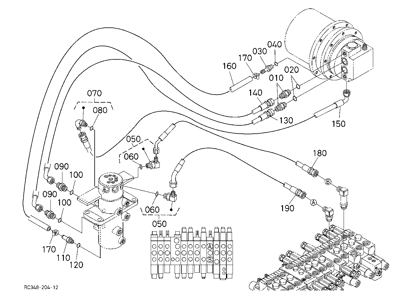 Oil Piping (Travel Rh)
