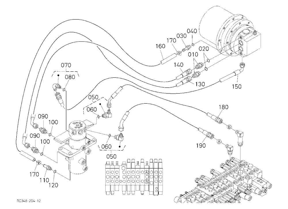 Oil Piping (Travel Rh)