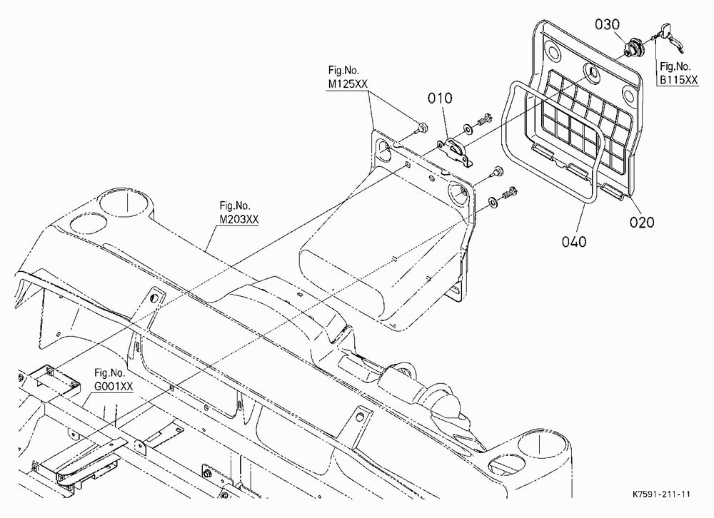GLOVE BOX COVER KIT (W/G No.V5234) [OPTION]