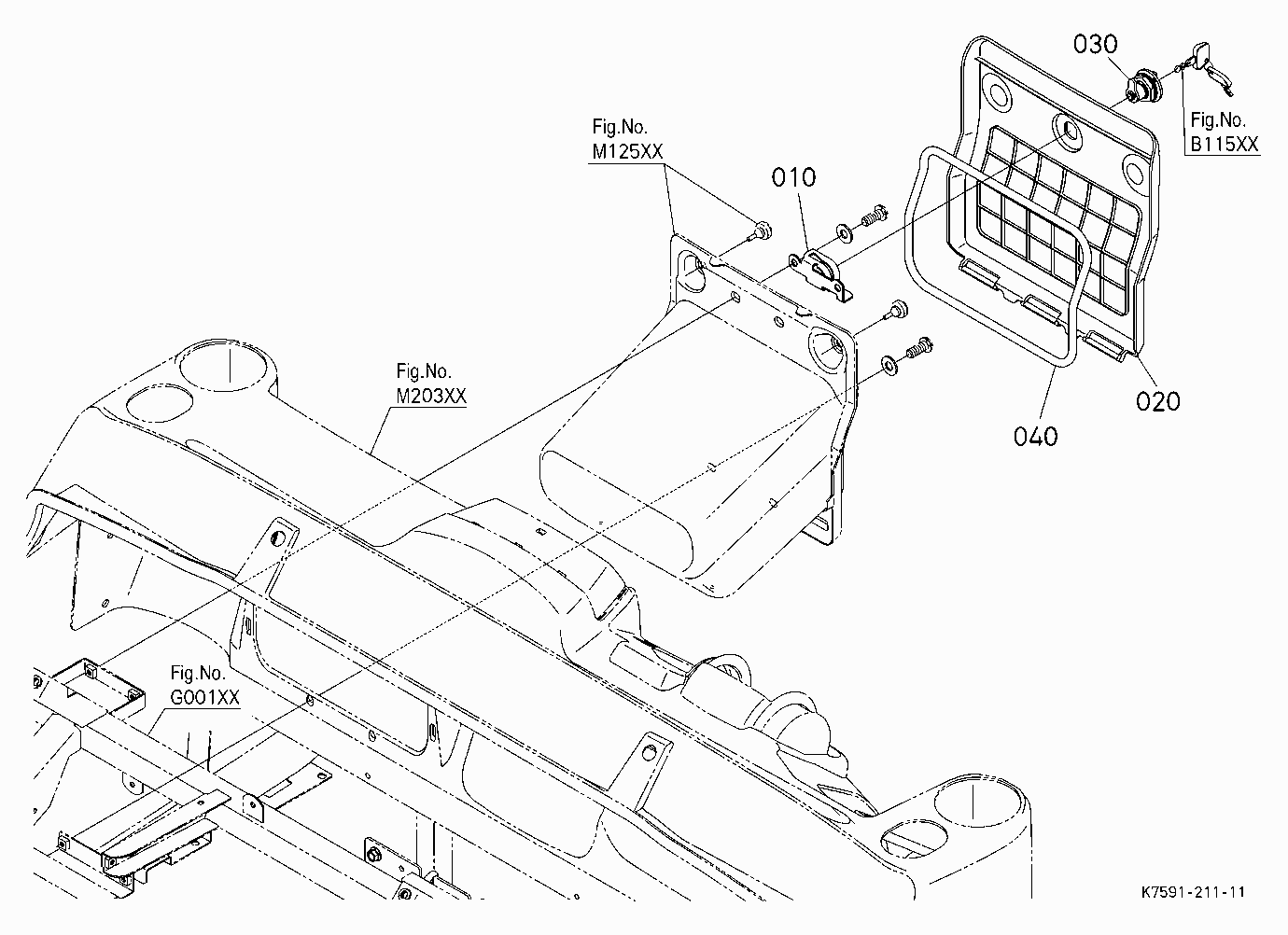 GLOVE BOX COVER KIT (W/G No.V5234) [OPTION]