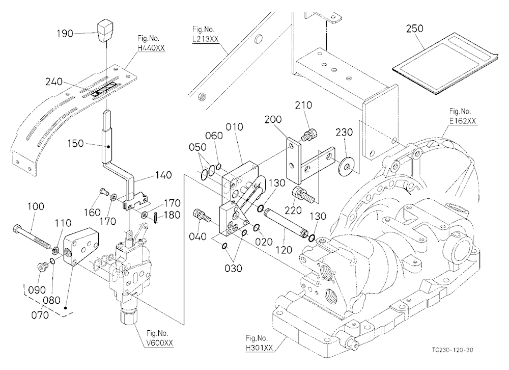 Auxiliary Control Valve Lever (1St) [New] [Option]