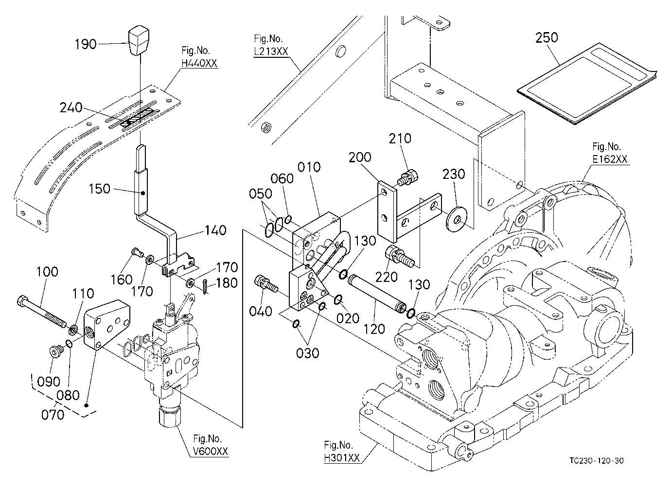 Auxiliary Control Valve Lever (1St) [New] [Option]