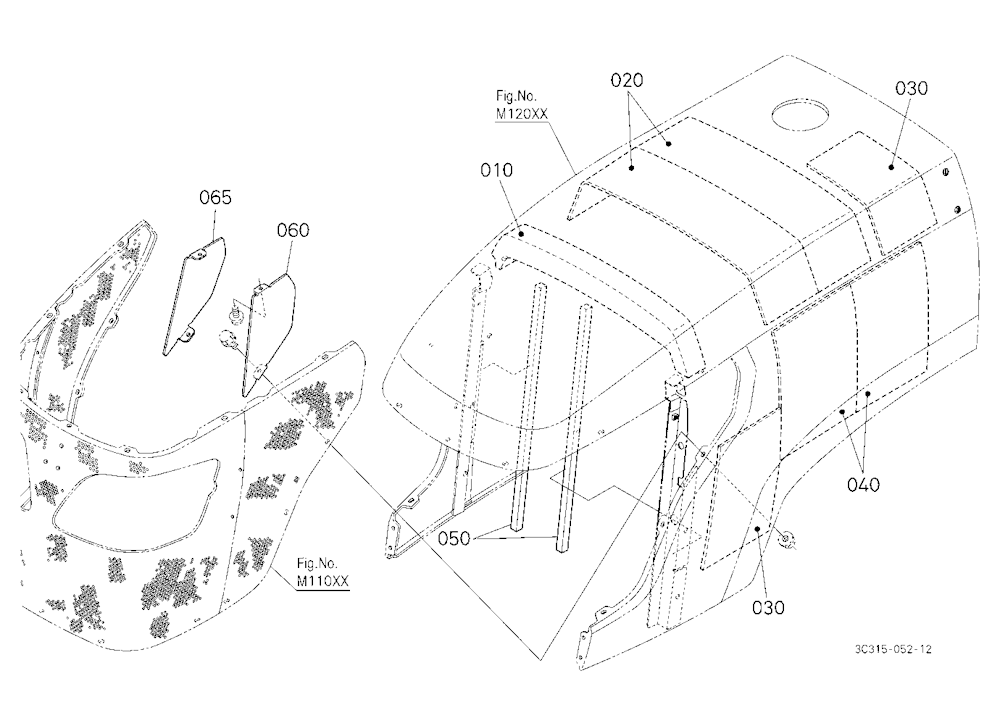 Hood(Bonnet) Upper(Sound Absorber/Insulator)