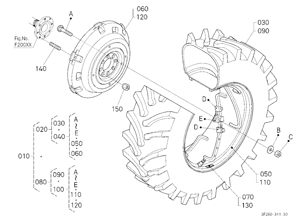 Rear Wheel (18.4-38)