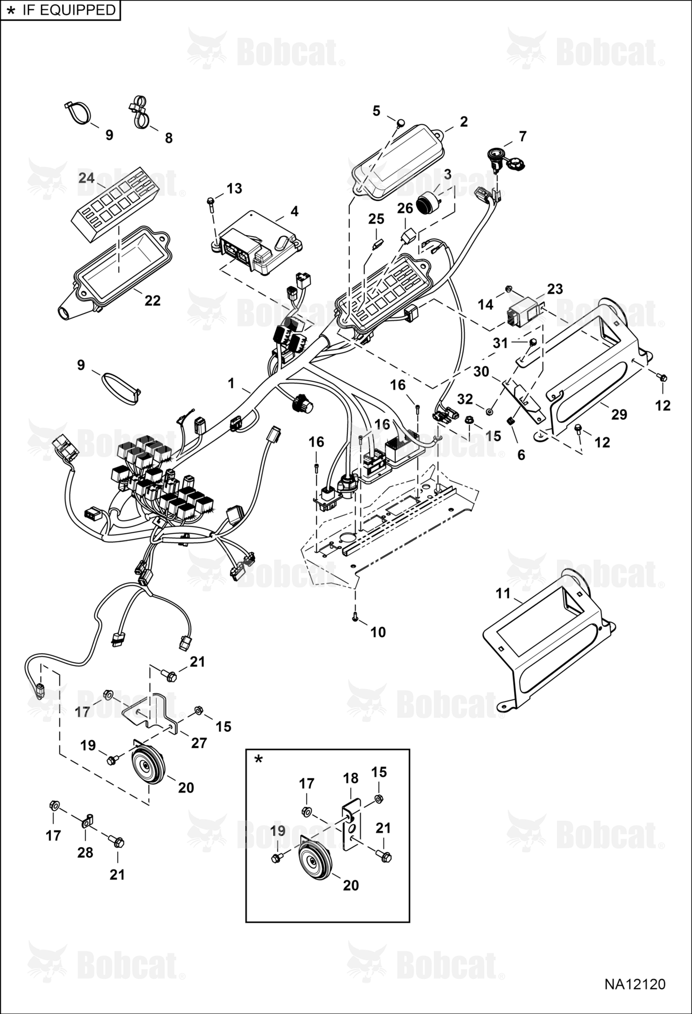 CAB Electrical Circuitry (Lower Harness)