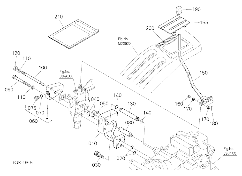 Auxiliary Control Valve Lever (1St) [Option]