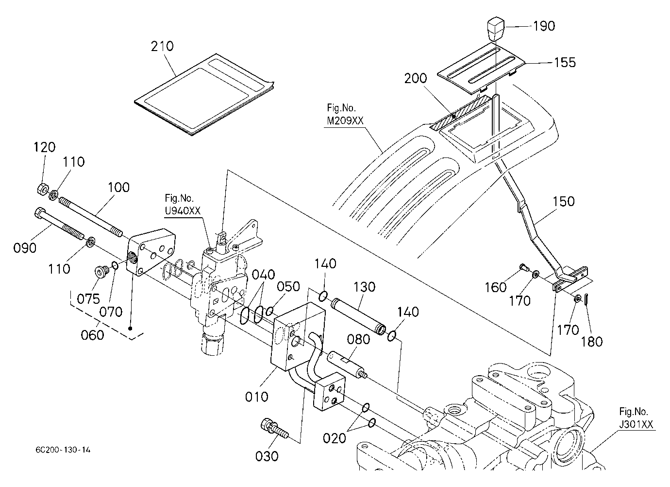 Auxiliary Control Valve Lever (1St) [Option]