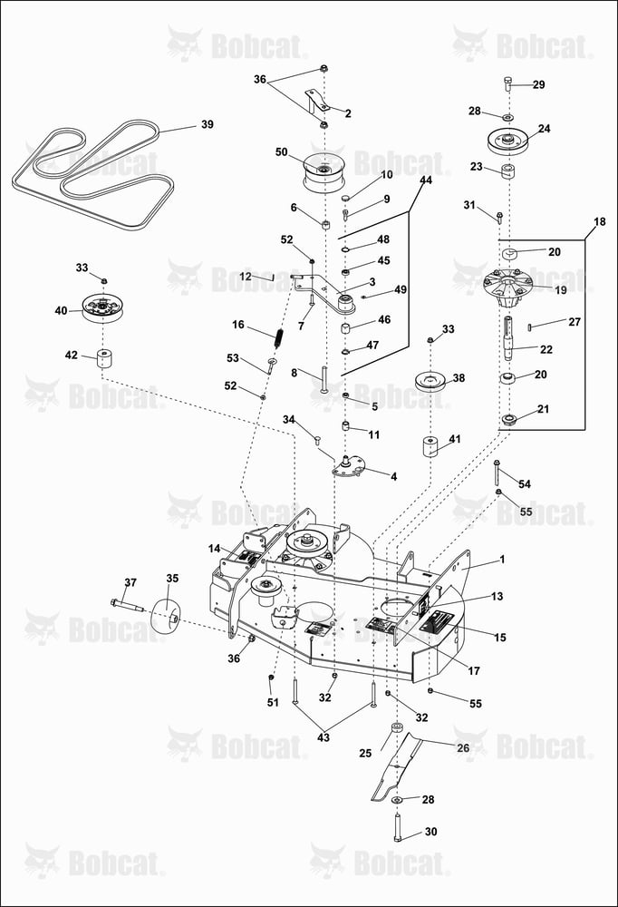 36" Side Deck ASSY