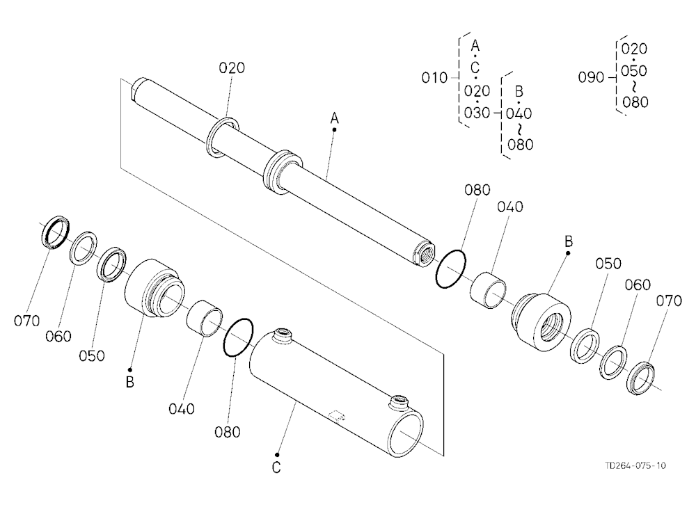 Steering Cylinder [Component Parts] [Old]