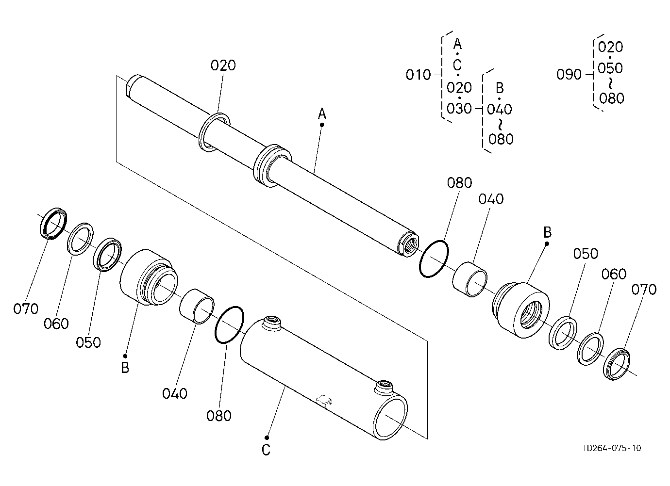 Steering Cylinder [Component Parts] [Old]