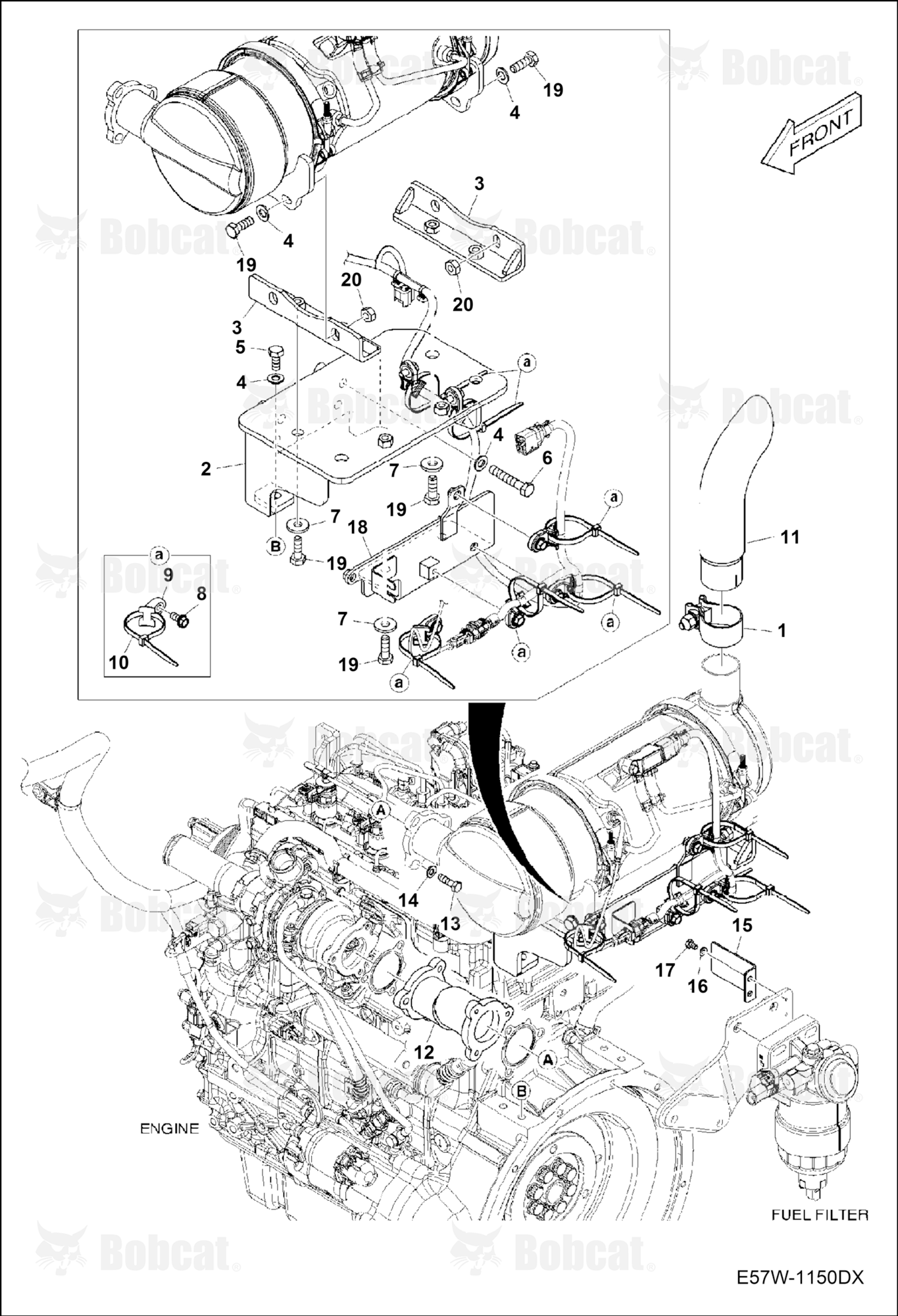 Engine & Attaching Parts (Muffler Mounting)
