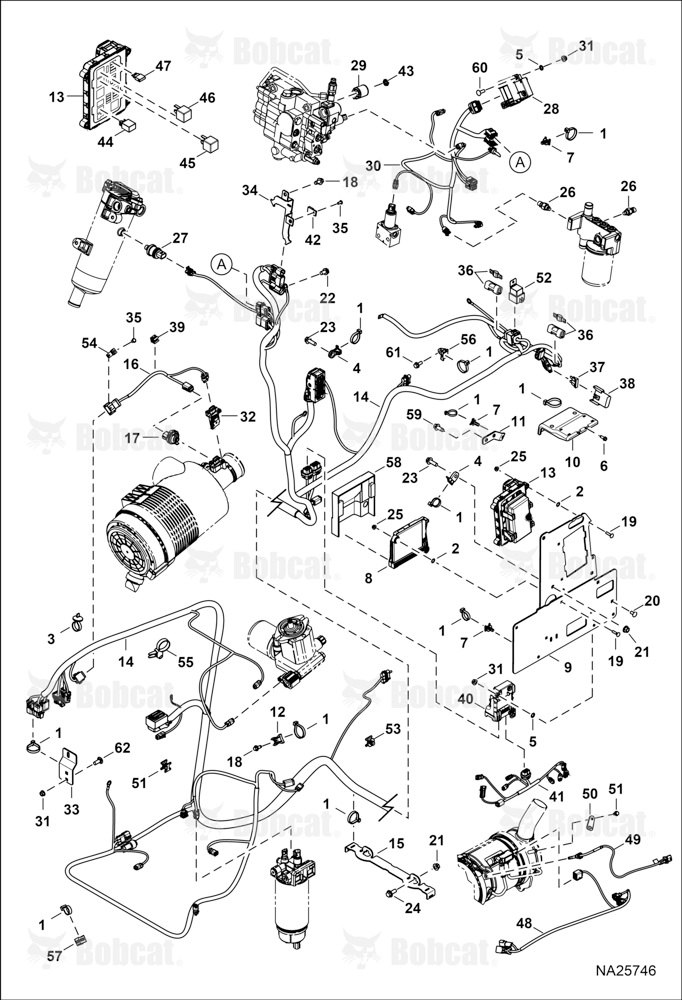 Engine Electrical Circuitry (Frame Harness, Fuse Relay, & Sensors)  B4ZY16360 & Above