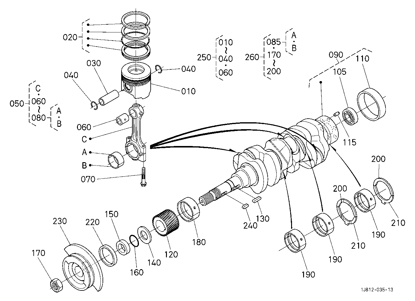 Piston And Crankshaft