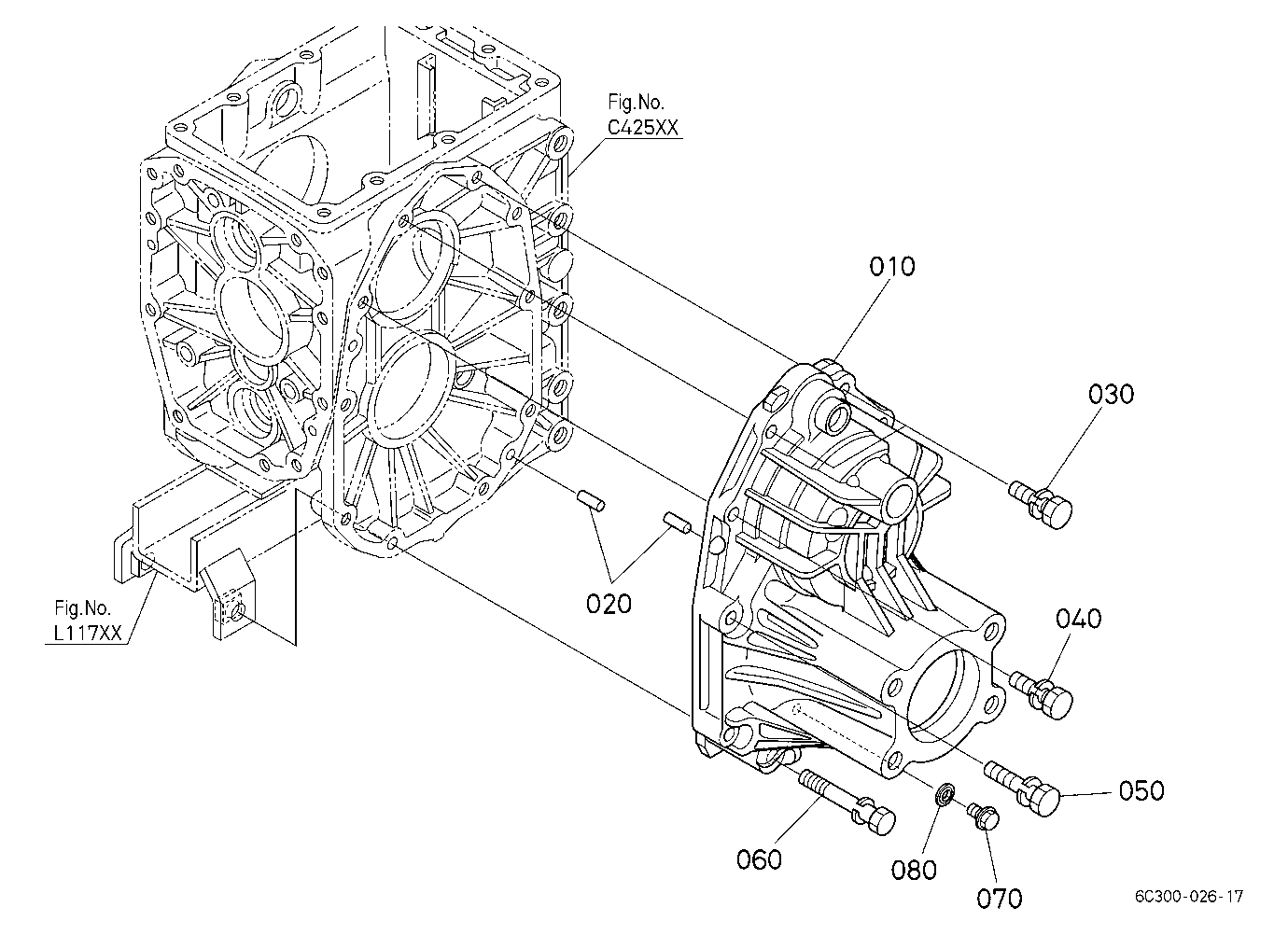 Rear Axle Case Lh